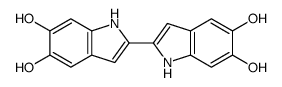 2-(5,6-dihydroxy-1H-indol-2-yl)-1H-indole-5,6-diol结构式