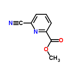 6-氰基吡啶-2-羧酸甲酯结构式