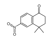 4,4-dimethyl-6-nitrotetralone结构式