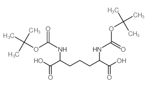 2,6-双(叔丁氧基羰基氨基)庚二酸结构式