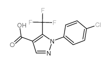 1-(4-氯苯基)-5-三氟甲基-1H-吡唑-4-羧酸结构式