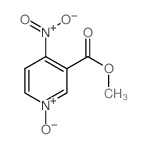 methyl 4-nitronicotinate 1-oxide (en)3-Pyridinecarboxylic acid, 4-nitro-, methyl ester, 1-oxide (en)结构式