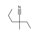 2-ethyl-2-methylpentanenitrile结构式