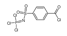 4-(trichlorophosphoranylidene-sulfamoyl)-benzoyl chloride结构式