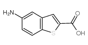 5-氨基-1-苯并噻吩-2-羧酸结构式