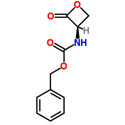(R)-(2-氧代-3-氧杂环丁基)氨基甲酸苄酯结构式