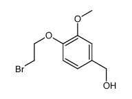 [4-(2-bromoethoxy)-3-methoxyphenyl]methanol结构式
