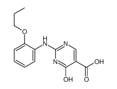 6-oxo-2-(2-propoxyanilino)-1H-pyrimidine-5-carboxylic acid结构式