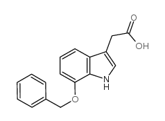 (7-苄氧基-1H-吲哚-3-基)-乙酸结构式