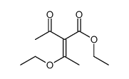 ethyl 2-acetyl-3-ethoxybut-2-enoate结构式