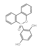 10-(2,5-二羟基苯基)-10H-9-氧杂-10-磷酸-菲-10结构式