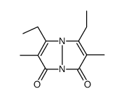 1,7-diethyl-2,6-dimethylpyrazolo[1,2-a]pyrazole-3,5-dione结构式