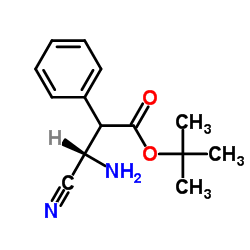 (S)-1-氰基-2-苯基乙基氨基甲酸叔丁酯结构式
