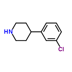 4-(3-氯苯基l)-哌啶结构式