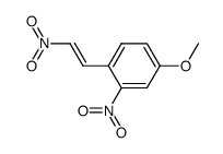 (E)-4-methoxy-2-nitro-&beta;-nitrostyrene结构式