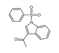 1-[1-(benzenesulfonyl)indol-3-yl]ethanone结构式