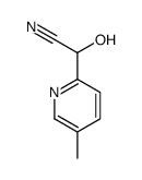 Hydroxy(5-methyl-2-pyridinyl)acetonitrile结构式