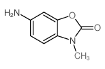 6-氨基-3-甲基-3H-苯并噁唑-2-酮结构式