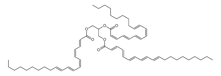 2,3-di(icosa-2,4,6,8,10-pentaenoyloxy)propyl icosa-2,4,6,8,10-pentaenoate结构式