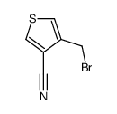4-(bromomethyl)thiophene-3-carbonitrile结构式