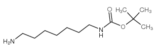 1-叔丁氧羰基-1,7-二氨基庚烷结构式