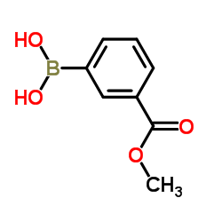 3-甲氧基羰基苯硼酸结构式