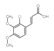 2-氯-3,4-二甲氧基肉桂酸结构式