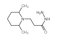 3-(2,6-dimethylpiperidin-1-yl)propanehydrazide结构式