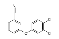 6-(3,4-dichlorophenoxy)pyridine-2-carbonitrile结构式