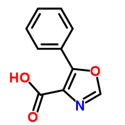 5-苯基噁唑-4-甲酸结构式