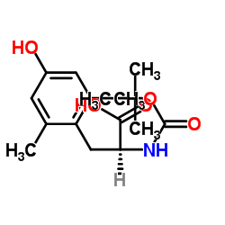 (S)-2-(N-BOC-氨基)-3-(4-羟基-2,6-二甲基苯基)丙酸结构式