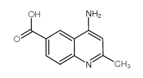 2-甲基-4-氨基-6-喹啉甲酸结构式